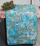 Paisley Print Cotton Quilt Bohemian Style Sofa Throw Lightweight Bedspread. Fixed Price $46.58.