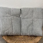 Pottery Barn European Flax Linen Waffle Comforter Sham (2) King Light Gray *read. Fixed Price $39.00.