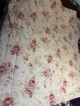 Authentic Laura Ashley Lifestyles Queen Size Bedspread W/pink Roses Thick Nice. Fixed Price $119.99.