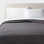 King Jersey Quilt Dark Gray - Threshold. Fixed Price $35.69.