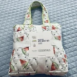 Martha Stewart Essentials 4 Piece Quilt And Tote Bag Set Full/queen Watermelon. Fixed Price $85.00.