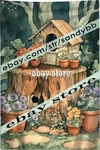 Wall Hanging Tapestry Birdhouse Fairy Decor Magical Homestead 59X82. Fixed Price $26.96.