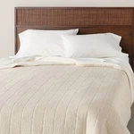 King Beige Textured Grid Quilt - Hearth & Hand With Magnolia. Fixed Price $30.59.