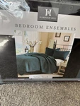 Hampton Hill Queen Coverlet Set Velvet Touch Blue Turquoise. Fixed Price $27.00.