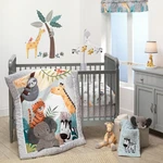 Bedtime Originals Mighty Jungle Animals 3-PIECE Baby Nursery Crib Bedding Set. Fixed Price $54.99.