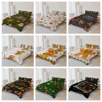 3D Christmas Gingerbread Man Pine Star Quilt Cover Duvet Comforter Set. Fixed Price $89.99.