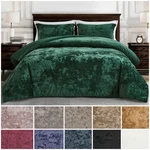 Chezmoi Collection Lux Distressed Velvet 3-PIECE Plush Comforter Set. Fixed Price $79.99.