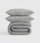 Nwot Quince King Cal European Linen Cotton Stitch Quilt Shams Mist. Fixed Price $99.99.
