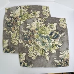 Covington Venus Cindersmoke 20 Pillow Cover Zipper Grey Floral Green Teal. Fixed Price $49.99.