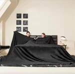 Coova Oversized King Fleece Blanket 120"X120" Inches (extra Large) (black). Fixed Price $39.99.