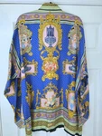 Gianni Versace Silk Shirt Baroque Greek Royal Floral Vases Medusa Size 50 1992. Fixed Price $569.99.
