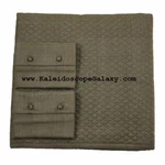 Ann Gish Basketweave * $1340 Retail 3PC Queen Quilt Coverlet Olive 100% Silk. Fixed Price $449.99.
