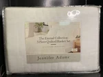 Jennifer Adams Home The Eternal Collection 3PC Quilted Blanket/sham Set, White. Fixed Price $89.98.