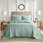 510 Designoakley 3-PC. Quilt Set Oversized Full/queen Reversible Microfiber. Fixed Price $190.00.