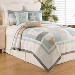 C&f Home Driftwood Shores Full/queen Bed 3 Piece Quilt Set Summer Beach. Fixed Price $134.10.