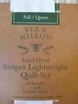 New Bee & Willow Home 100% Cotton Stripes 3 Pc Comforter Set Full/queen Taupe. Fixed Price $95.00.