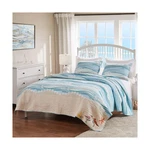 Greenland Home Maui Embroidered Coastal Quilt Pillow Sham Set, King/calif.... Fixed Price $140.06.