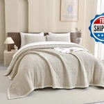 Cozytide Oversized King BEDSPREAD118X106100 Cotton Waffle Weave Lightweight. Fixed Price $279.86.