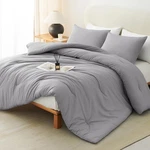 Sleep Cool All Night - Cozylux Full Grey Comforter Set 3PC. Fixed Price $74.99.