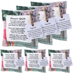 Fanfanwin 6 Pcs Mini Prayer Quilt With Cross, Vintage Pocket Scripture Gift. Fixed Price $26.98.