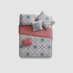 Vcny Home White Aqua Windsor Quilt Set 5 Piece-full/queen. Fixed Price $40.50.