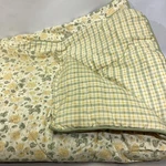 Waverly Garden Room "country Inn" Yellow Green Plaid Floral Comforter Queen. Fixed Price $76.00.