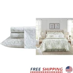 100% Cotton Percale Bedding Set Duvet Cover Flat Fitted Sheet Pillowcases Quilt. Fixed Price $79.78.