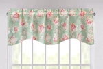Dada Bedding Hint Of Mint Floral Pastel Roses Cottage Window Curtain Valance - 1. Fixed Price $29.99.