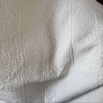 Pottery Barn Full Queen Handcrafted Quilt, Cream. Fixed Price $85.00.