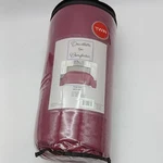 Douillette 1PC Comforter, Twin Size 66X86, 100% Polyester - Burgundy. Fixed Price $84.70.