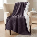 Cable Knit Throw Blanket For Couch, Sofa, Bed 50X60-INCH Soft And Cozy. Fixed Price $80.99.