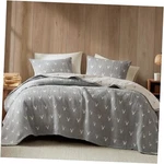 Woolrich Coverlet Set Rustic Lodge Design, 3 Piece All Full/queen Gray. Fixed Price $113.49.
