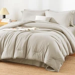 Himeet Size Comforter Set - 7 Pieces Bed Bag King, Beige. Fixed Price $89.98.