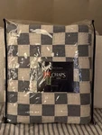 Chaps Nantucket Garden Twin Quilt Blue White Plaid Check Cotton Machine Washable. Fixed Price $375.00.