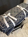 New Pottery Barn Auden Pick-stitch Handcrafted Reversible Quilt, Queen. Fixed Price $185.00.