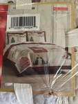 New St. Nicholas Farmhouse Patchwork Full/queen Christmas 3 Piece Quilt Sham Set. Fixed Price $89.99.