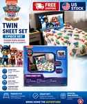 Nwt Nickelodeon Paw Patrol Power Pups 3 Piece Twin Sheet Set Blue Microfiber. Fixed Price $23.70.
