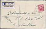 New Zealand Hamilton East Cds Registered Cover 1951......................B602. Fixed Price $5.00.