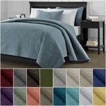 Chezmoi Collection Austin 3-PIECE Pinsonic Quilt Oversize Bedspread Coverlet Set. Fixed Price $52.99.