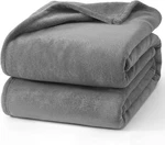 Fleece Grey Full Blanket, Super Soft Flannel Fuzzy Plush Cozy For All Se. Fixed Price $35.99.