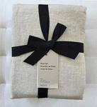 West Elm European Flax Linen Sheet Set King Natural Nwt. Fixed Price $259.00.