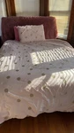 Full Emily & Meritt For Pottery Barn Quilt And Sham Bedding Set Pink Gold. Fixed Price $50.00.