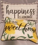 2 Throw Pillows Spring Lemon Home. Fixed Price $29.99.