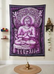 Buddha Tapestry Batik Print Tibet Decor Poster Bodhi Zen India Wall Hanging. Fixed Price $13.90.