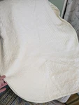 Historic Charleston King Matelass Cream Color Cotton Coverlet Twin Size. Fixed Price $59.99.