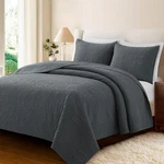 Safonory Quilt Set Full/queen, Dark Grey - Coin Pattern. Fixed Price $46.99.