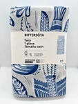 Ikea Bittersota Twin Duvet Cover + 1 Pillowcase Bed Set Light Gray/blue Birds. Fixed Price $59.98.