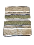 Eddie Bauer Home Quilted Striped Pillow Shams Set Of 2 Green/gray Beige Cotton. Fixed Price $17.99.