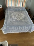 Bates Spirit Of America Bedspread Full/queen Blue And White. Euc. Just Perfect. Fixed Price $135.00.