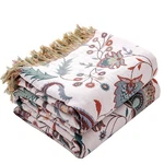 Boho Large Cotton Throw Blanket 80''X90'',ULTRA Queen (80" 90"), Cashews. Fixed Price $77.89.